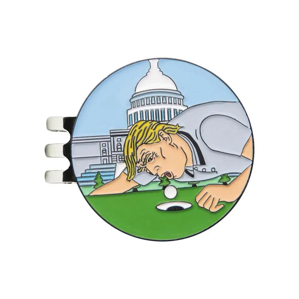 Golf Ball Marker- Magnetic Removable Metal Golf Clip