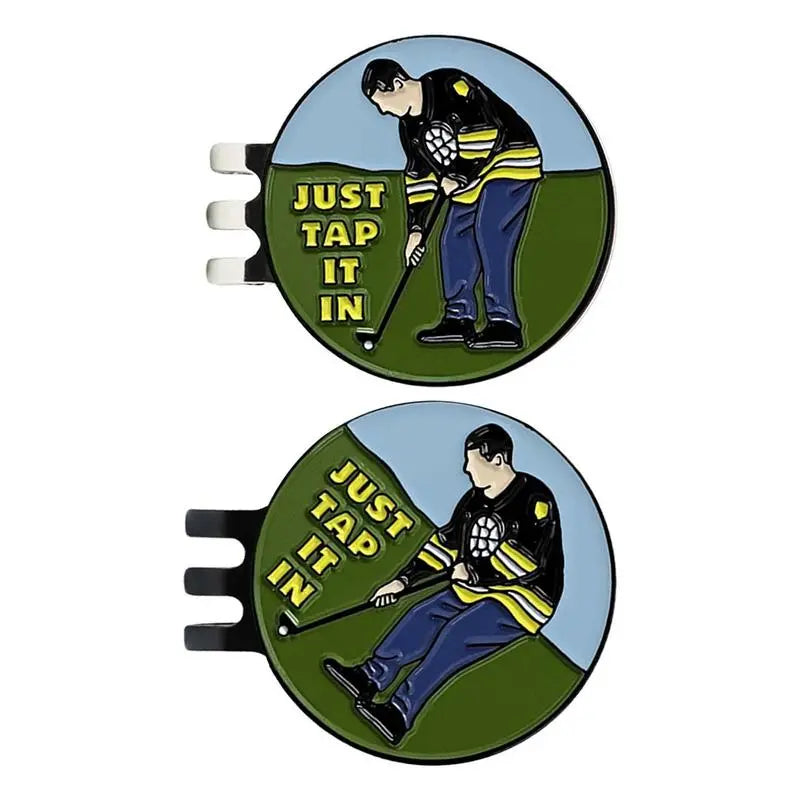 Golf Ball Marker- Magnetic Removable Metal Golf Clip