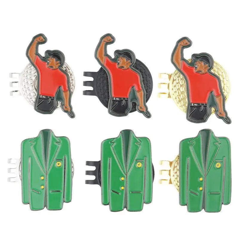 Golf Ball Marker- Magnetic Removable Metal Golf Clip
