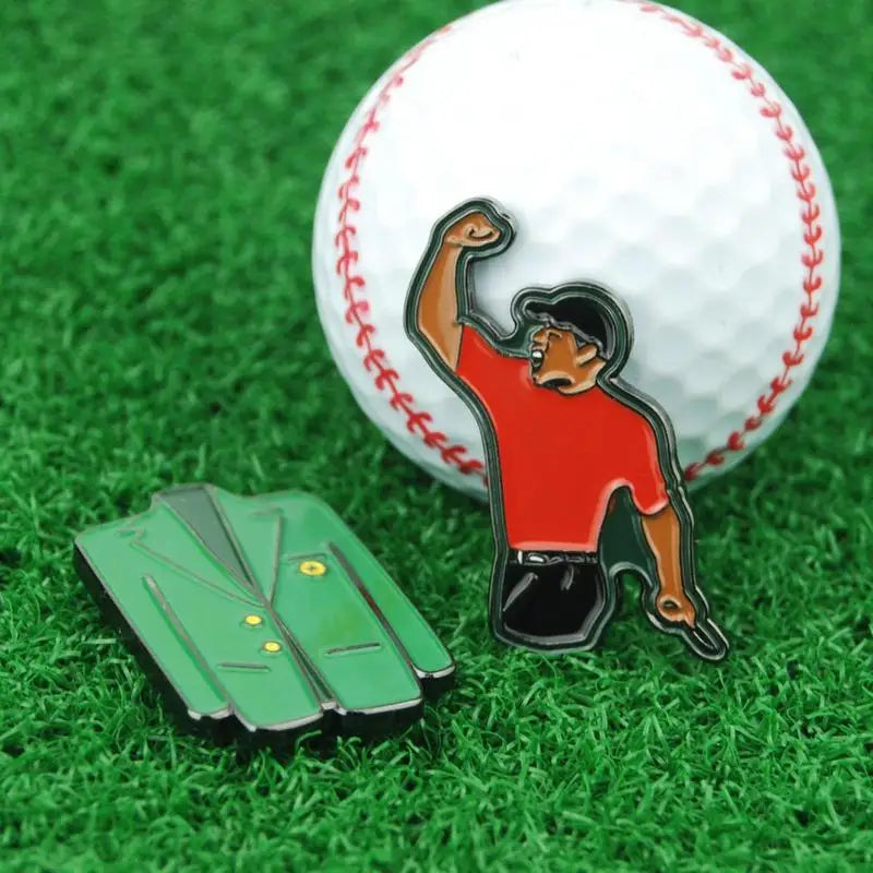 Golf Ball Marker- Magnetic Removable Metal Golf Clip
