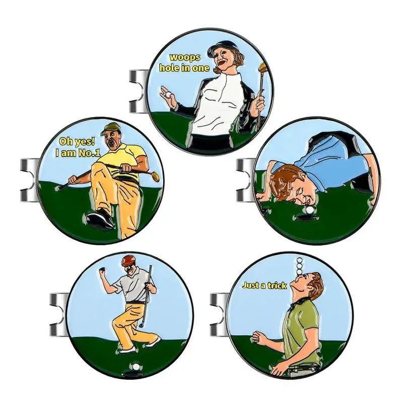 Golf Ball Marker- Magnetic Removable Metal Golf Clip